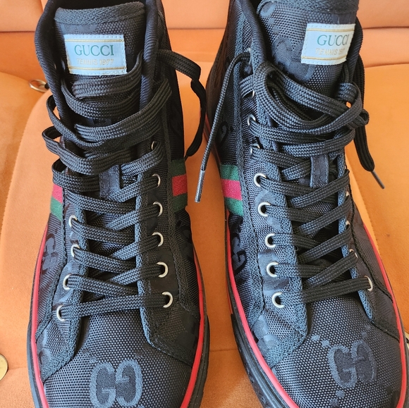 Gucci Mens Off The Grid High Top Sneaker/ Nylon - Picture 5 of 9